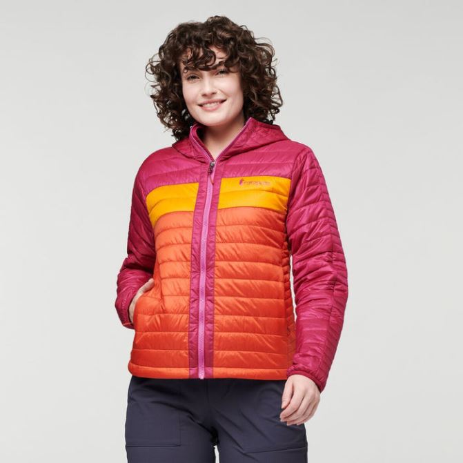 Capa Veste à Capuche Isolée Femme Cotopaxi Mode Framboise-canyon