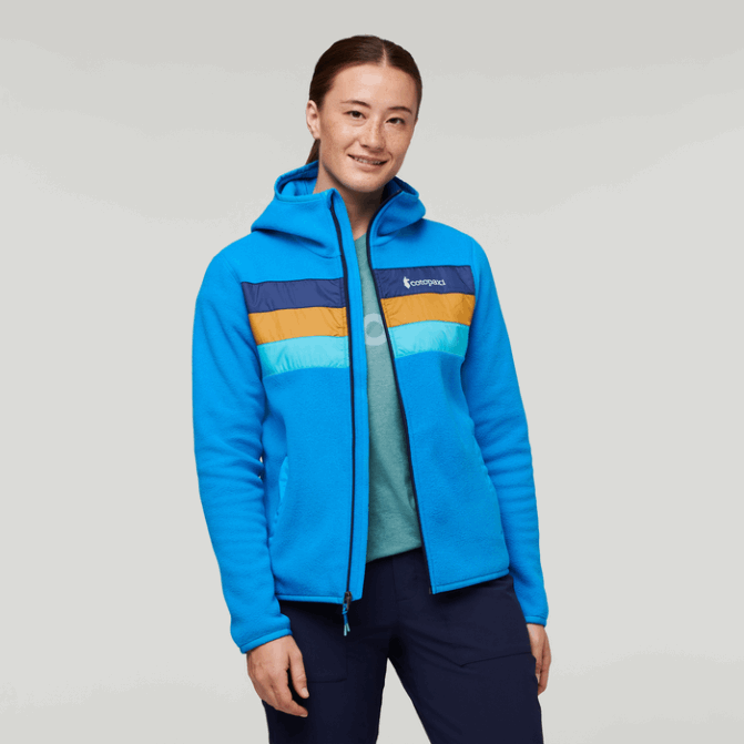 Cotopaxi Slip N Slide Teca Veste Polaire à Capuche Entièrement Zippée Femme Chaud