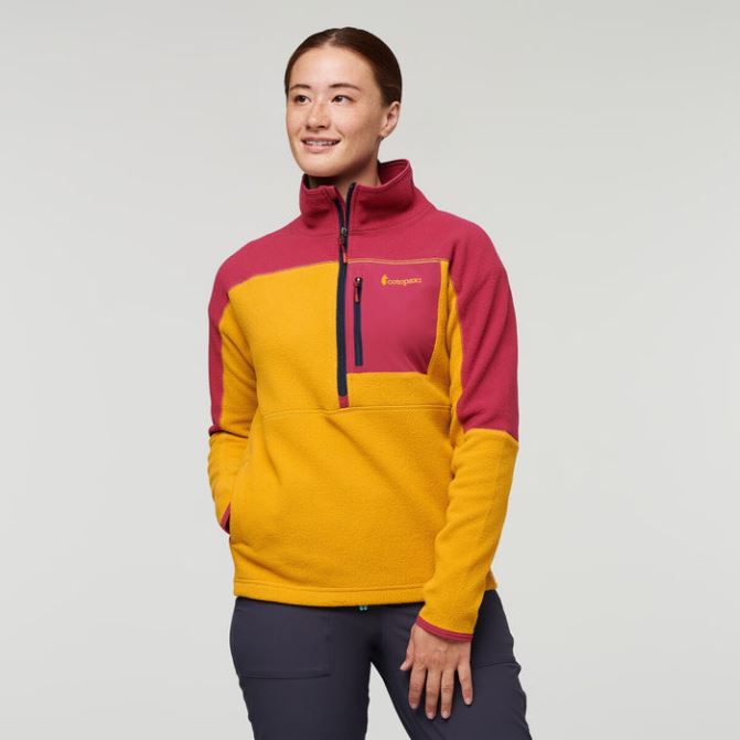 Framboise-ambre Cotopaxi Collections Veste Polaire Demi-zippée Abrazo Femmes