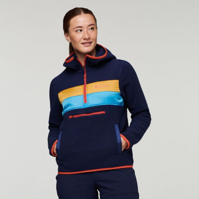 Teca Polaire à Capuche Demi-zip Veste Recyclé Femmes Original Cotopaxi Chaussure Braguette