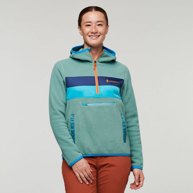 Cotopaxi Kentucky Teca Veste Polaire Demi-zip à Capuche Recyclé Femme Neuf