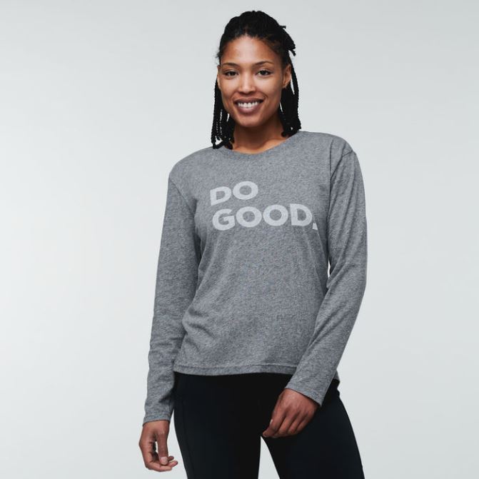 Cotopaxi Gris Chiné Do Good T-shirt Manches Longues Mode Femme