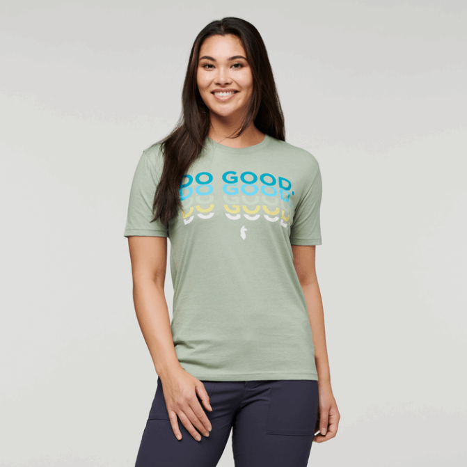 Do Good Repeat T-shirt Femme Feuille D'argent Origine Cotopaxi