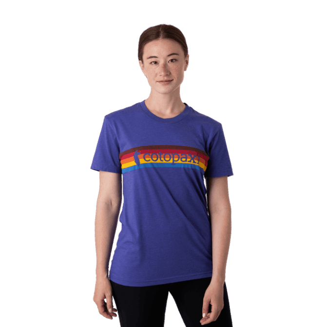 Mode Bleu Violet Cotopaxi à L'horizon T-shirt Femmes