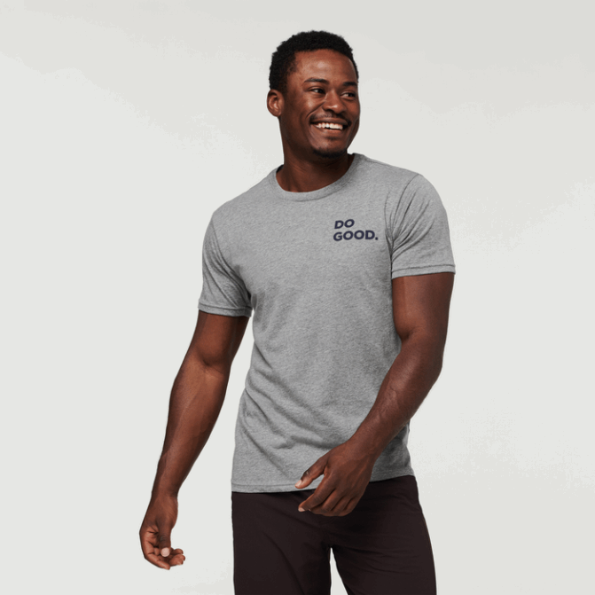 Nouveau Cotopaxi Gris Chiné T-shirt Bio Wild West Hommes