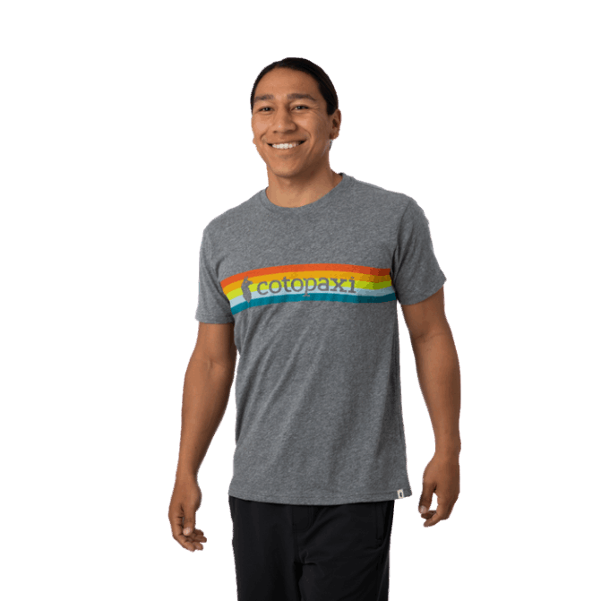 On The Horizon T-shirt Hommes Marques Gris Chiné Cotopaxi