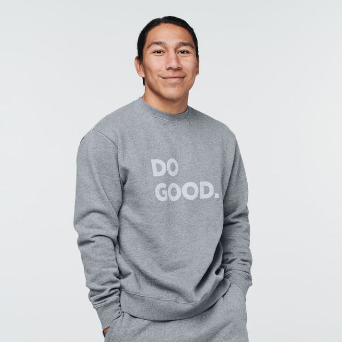 Cotopaxi Gris Chiné Fashion Do Good Crew Sweat Hommes