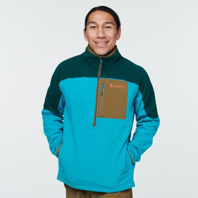 Veste Polaire Demi-zippée Abrazo Deep Ocean-blue Hommes Marques Cotopaxi