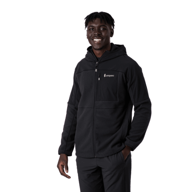 Abrazo Veste Polaire à Capuche Entièrement Zippée Hommes Original Noir Cotopaxi