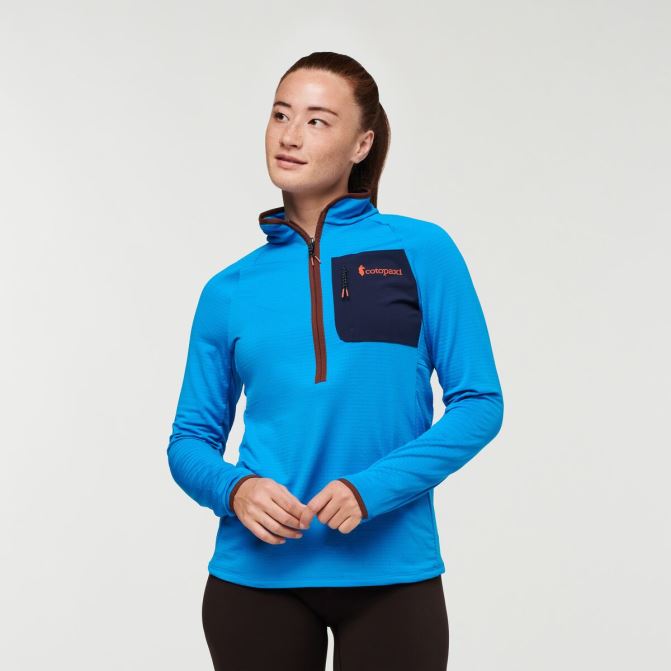 Otero Pull Polaire Demi-zip Femme Collection Châtaigne Salée Cotopaxi