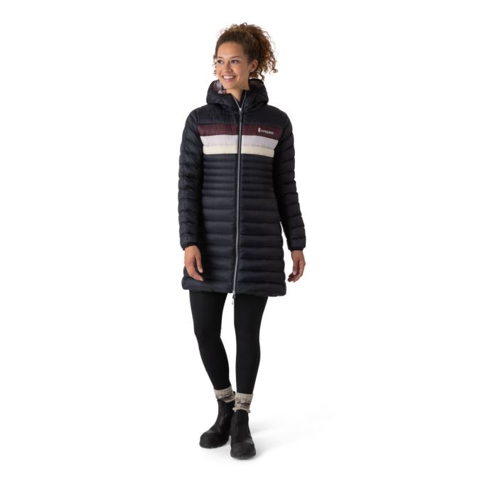 Cotopaxi Parka En Duvet Fuego à Rayures Noires Marque Femme