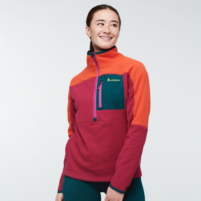 Canyon-framboise Cotopaxi Veste Polaire Demi-zippée Abrazo Mode Femme