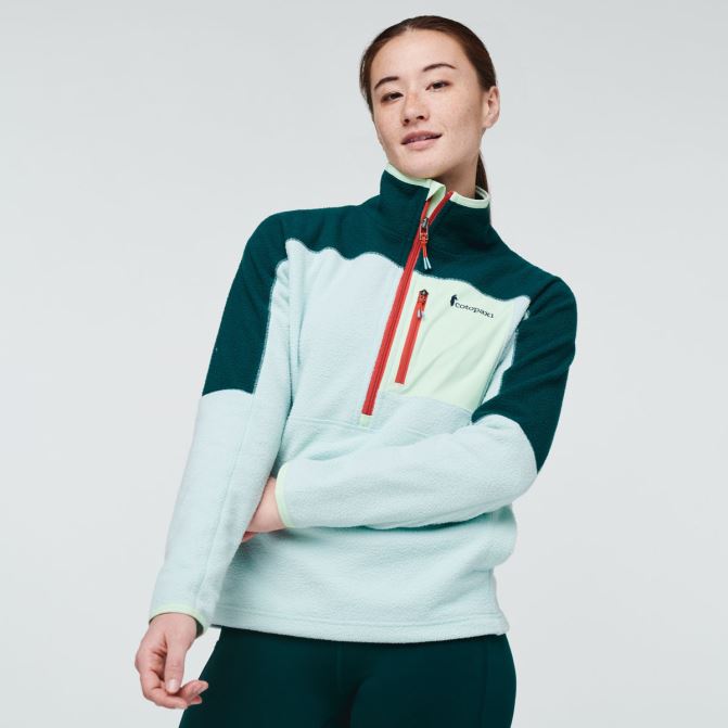 Deep Ocean-ice Collection Cotopaxi Abrazo Veste Polaire Demi-zip Femmes