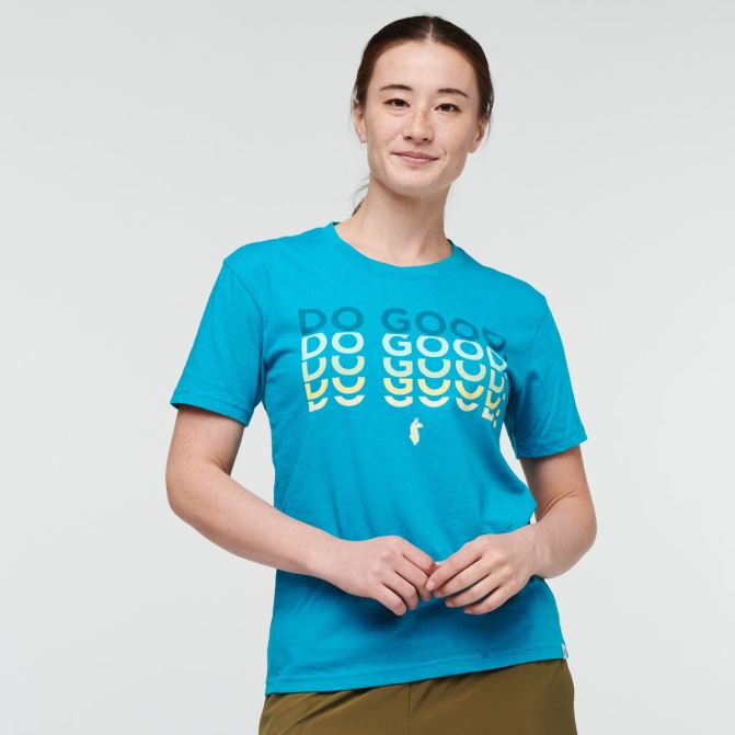 Do Good Repeat T-shirt Femme Cotopaxi Origin Mineral Blue
