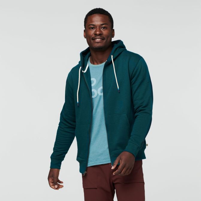 Marques Deep Ocean Cotopaxi Do Good Bio Sweat à Capuche Entièrement Zippé Hommes